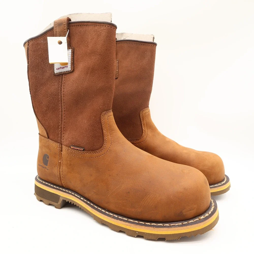 Carhartt Work Boots Mens 9 M Pull-On Waterproof Composite Toe CMP1453 NIB